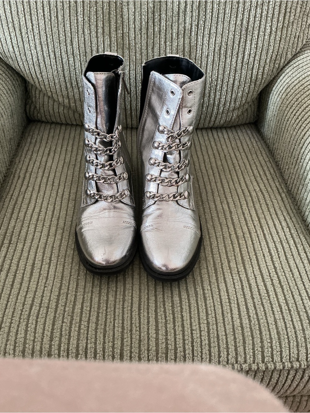 SILVER HALF BOOTS CIRCUS